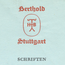 H. Berthold AG letterhead, 1961