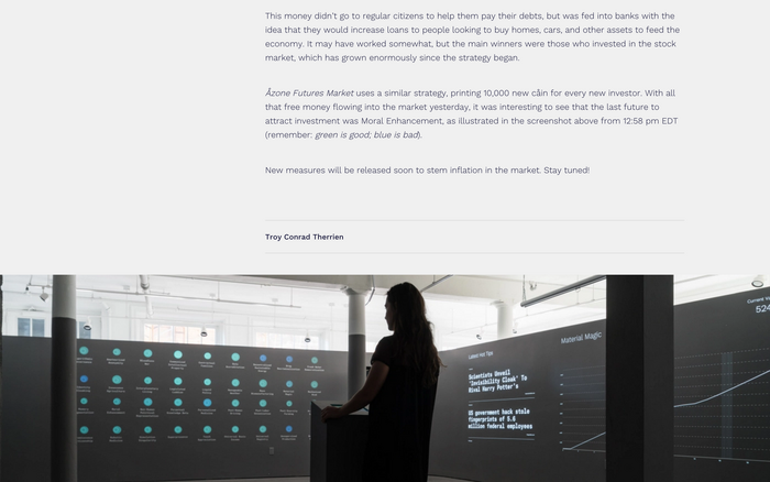 Åzone Futures Market, Guggenheim Museum 9