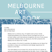 Melbourne Art Book Fair