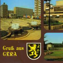 “Gruß aus Gera” postcard