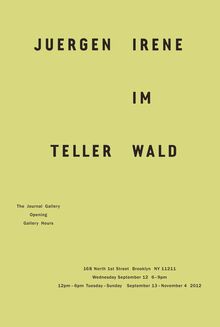 The Journal Gallery flyers, 2008–12