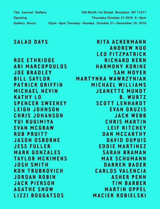 The Journal Gallery flyers, 2008&ndash;12 6