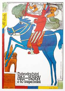 <cite>Ali Baba and the Forty Thieves</cite> movie poster (Czechoslovakia)