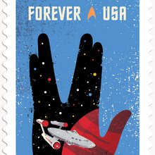 Star Trek postage stamps