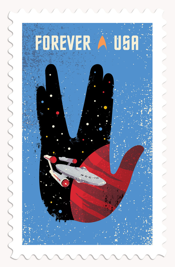 Star Trek postage stamps 1