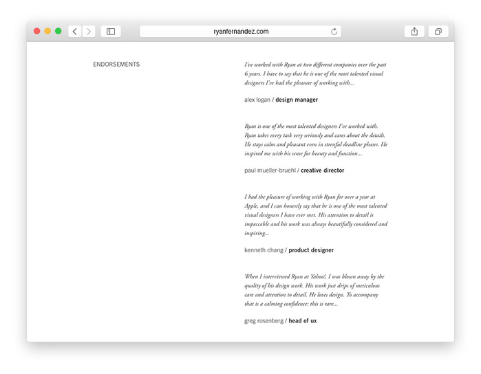 Ryan Fernandez, Visual Design & Art Direction 3