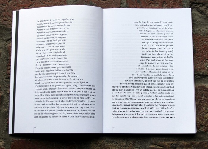Flatland by Edwin Abbott, Zones Sensibles edition 4