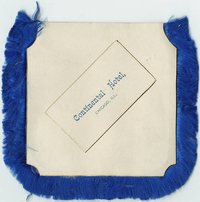 Continental Hotel menu, Christmas 1883 1