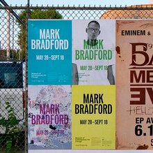 Mark Bradford poster series for MCA Chicago