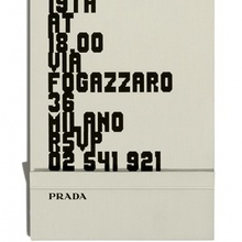 Prada SS12 Show invitation