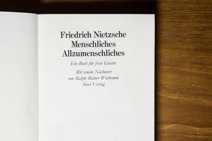 Menschliches, Allzumenschliches by Nietzsche 3