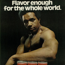 “Flavor enough” ad for Black Label beer