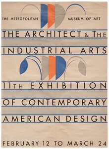 <cite>The Architect &amp; The Industrial Arts</cite> exhibition poster