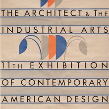 <cite>The Architect &amp; The Industrial Arts</cite> exhibition poster