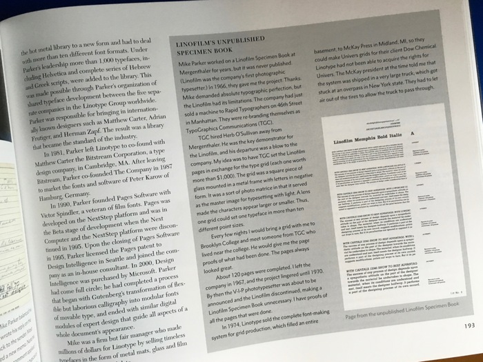 The Metro Nova sidebar text is aligned to the same baseline grid as the main text. I’m not sure this is necessary, and the result is slightly excessive leading for multiple paragraphs of type at this size.