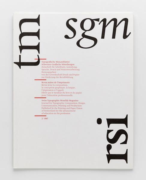 Typografische Monatsblätter, Nr. 2, 1987 2