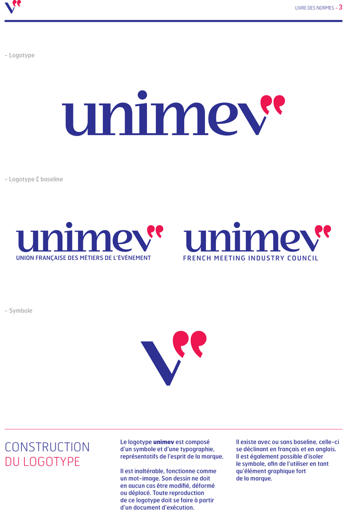 Unimev identity and website 3