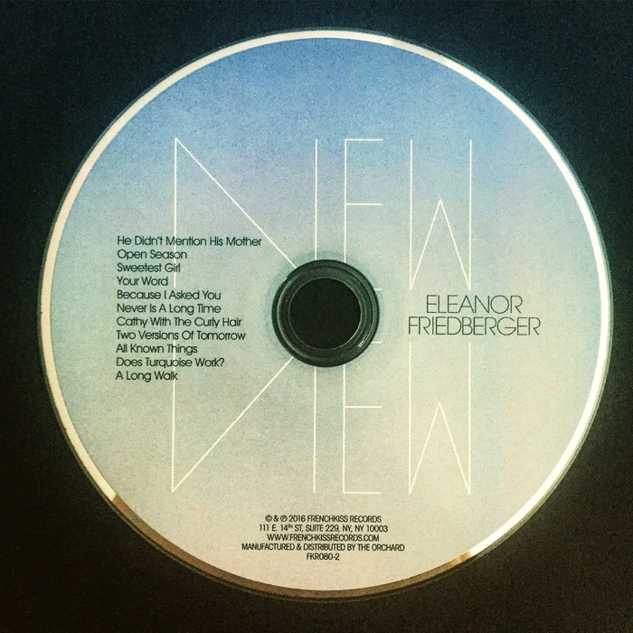 The disc’s face features Mike Reddy’s type treatment along with song titles set in ITC Avant Garde Gothic.