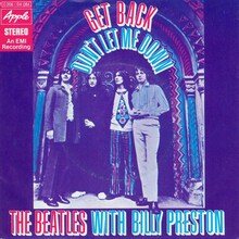 The Beatles with Billy Preston – “Get Back” / “Don’t Let Me Down” German single cover