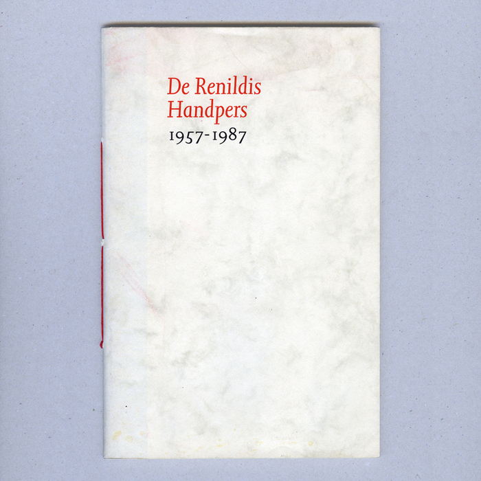 De Renildis Handpers 1957–1987 1
