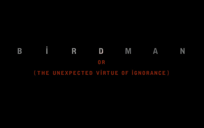 Birdman poster and opening credits 6