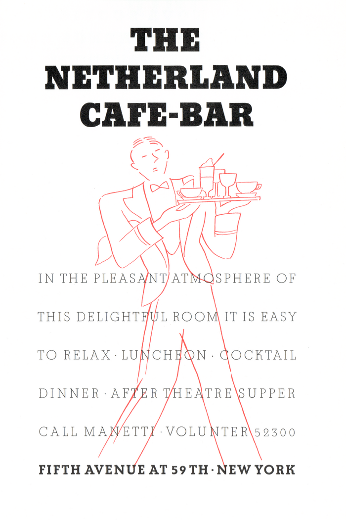 The Netherland Cafe-Bar ad, Bauer