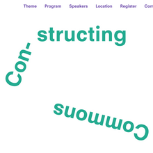 <cite>Constructing the Commons</cite> conference, TU Delft