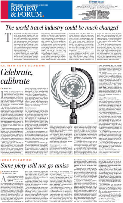 The Straits Times, 2008 2