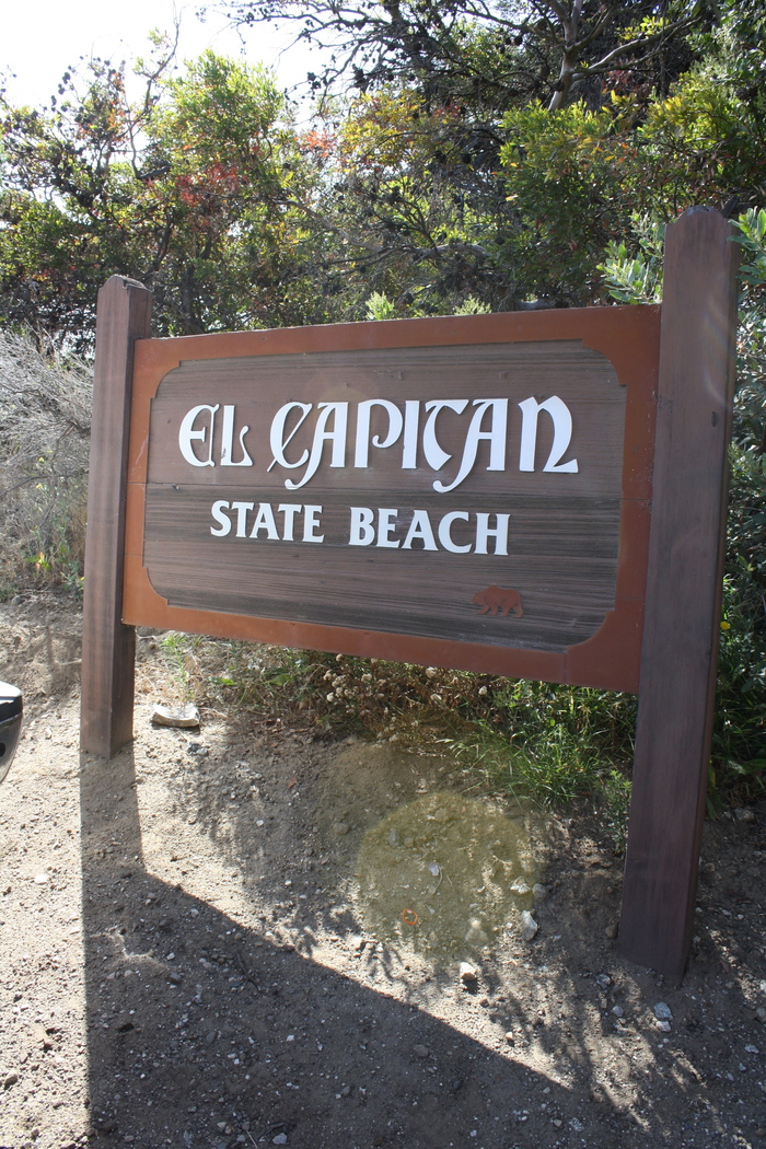 El Capitán California State Beach sign 2
