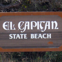El Capitán California State Beach sign