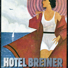 Hotel Breiner luggage label