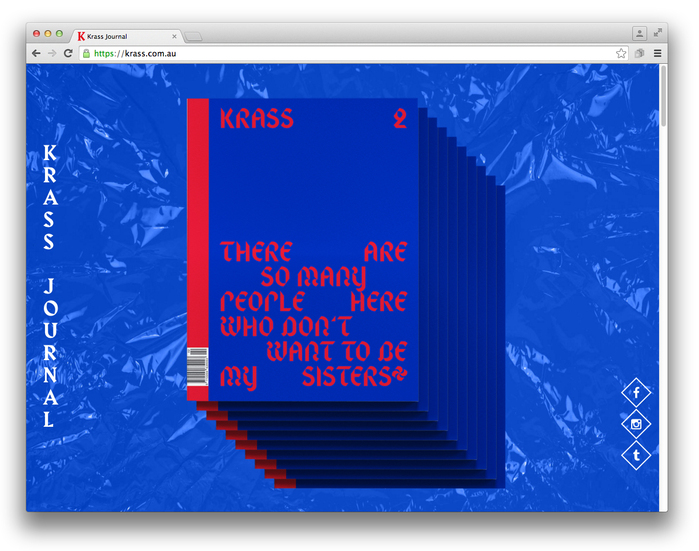 Krass Journal website (2014) 1