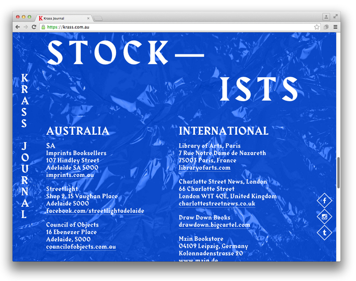 Krass Journal website (2014) 3