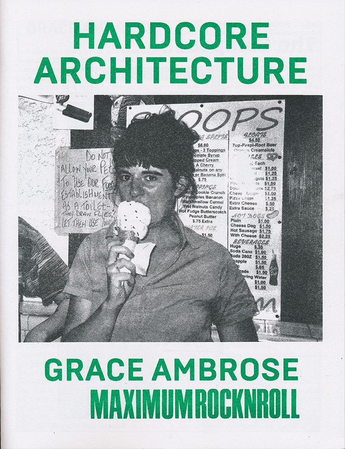 Hardcore Architecture: Grace Ambrose / Maximum&nbsp;RocknRoll 1