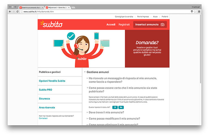 Subito website 1