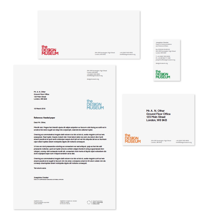 Design Museum identity (2003, 2016) 2