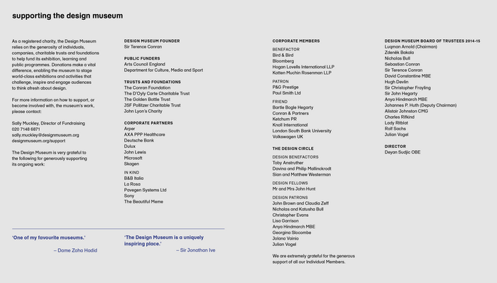 2015 Annual Review using the Design Museum&rsquo;s custom version of FF Schulbuch S&uuml;d. (Click to enlarge.)