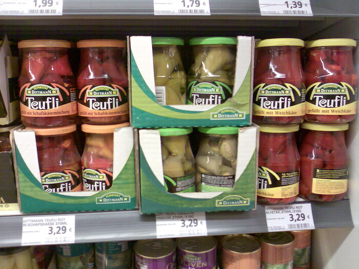 Teufli jars in three variants, as seen in 2010