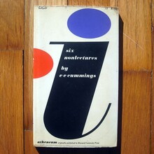 Book cover for <cite>i: six non lectures</cite> by e e cummings