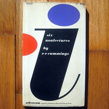 Book cover for <cite>i: six non lectures</cite> by e e cummings