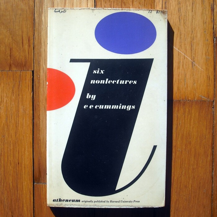 Book cover for i: six non lectures by e e cummings 1