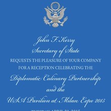 US Secretary of State Diplomatic Invitation