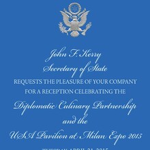 US Secretary of State Diplomatic Invitation