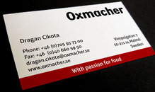 Oxmacher business card