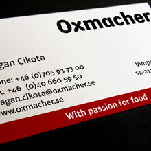 Oxmacher business card