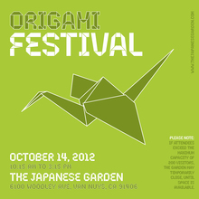 Origami festival poster