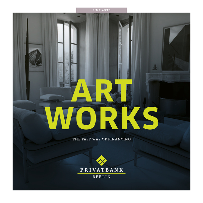 “Art Works” ad, Privatbank Berlin 2