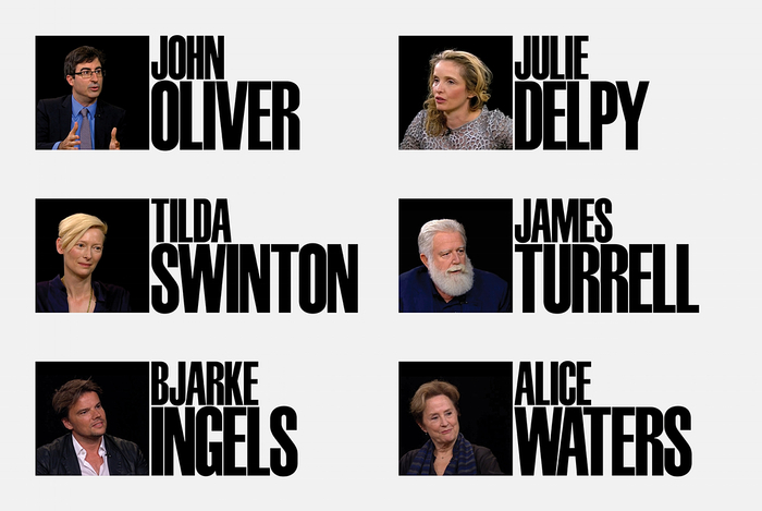 The type retains the tight-not-touching spacing commonly associated with mid-century modern headlines. It works when the setting is large, which is most of the time, but when charlierose.com is seen on a phone, a smaller Schmalfettee has stright-sided pairs (e.g. OH, UL, IN) that do touch, which begs for a little tracking.