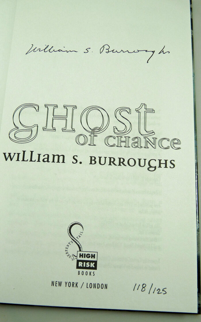 Ghost of Chance by William S. Burroughs, High Risk Books edition 3