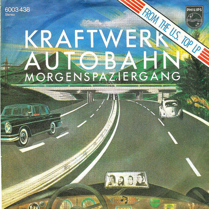 Kraftwerk – “Autobahn” / “Morgenspaziergang” German single cover 1